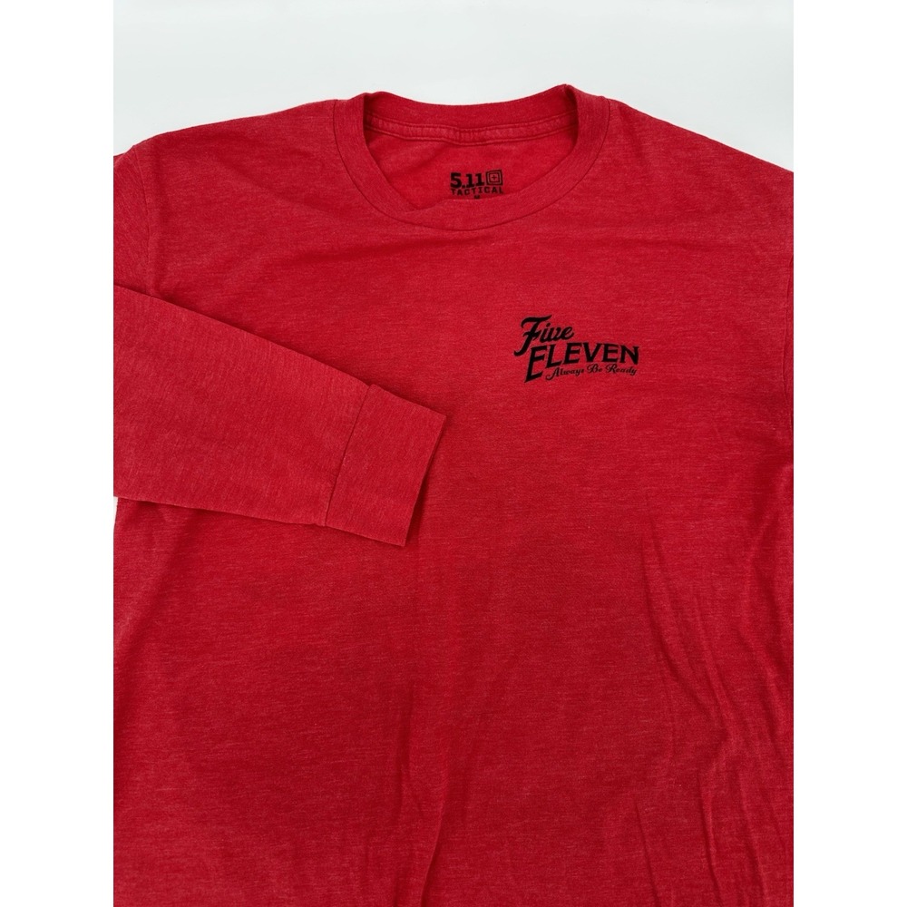 5.11 Tactical Men's Five Eleven Always Be Ready Medium Long‎ Sleeve T-Shirt Red